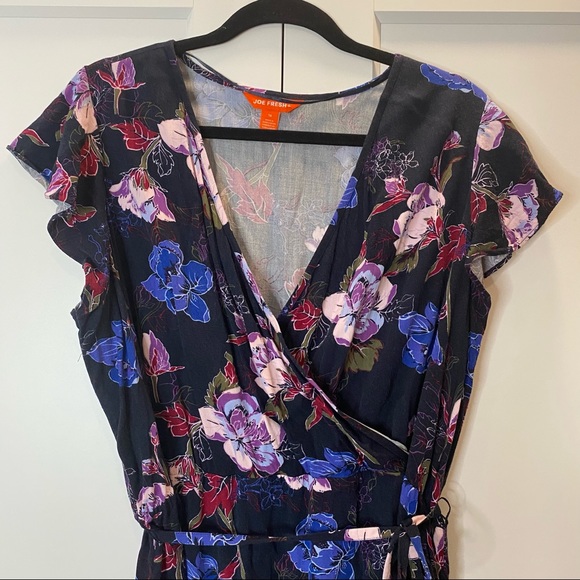 Joe Fresh Floral Faux Wrap Dress - Picture 2 of 10